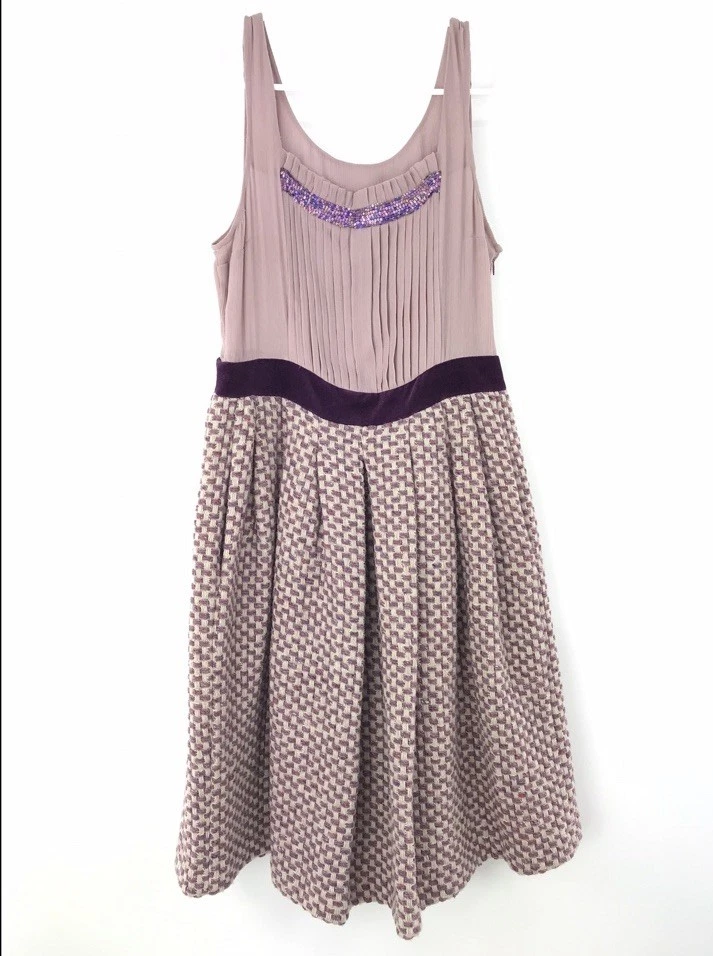 Vestido Suéter Plenty By Tracy Reese Sin Mangas Con Escote Lentejuelas Talla 4 Foto 3 de 4