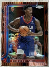 2025-26 Topps Chrome VJ Edgecombe Basketball Border Variation RC SP