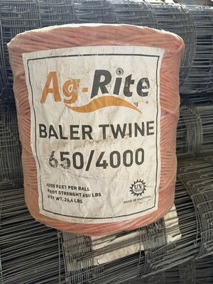 AG Rite John Deere Extra Twine Plus 4000/650 Orange Poly Baler Twine