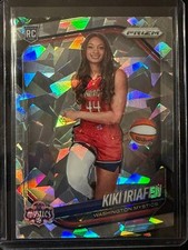 2025 Panini WNBA Prizm - Kiki Iriafen #149 Cracked Ice Prizm Variation (RC, V)
