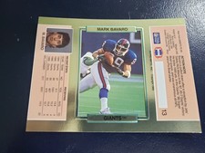 Mark Bavaro New York Giants 1989 Action Pack UNFOLDED Blank Back RARE ODDBALL