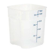 Cambro 18SFSPROPP190 CamSquare Fresh Pro 18 Qt Polypropylene Food Container