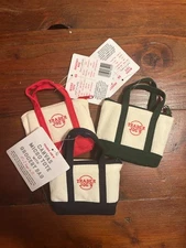 Trader Joe's 2 BAGS IN 1 CANVAS 🔥 MICRO TOTE WITH GROCERY BAG-Ornament-Stocking