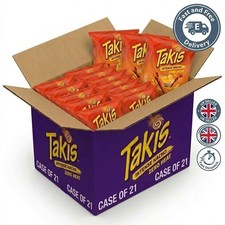 Takis Intense Nacho Cheese Flavour Corn Snack 55g Case of 21 BK81