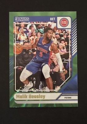 2024-25 Panini Donruss - Malik Beasley #81 Holo Green Laser
