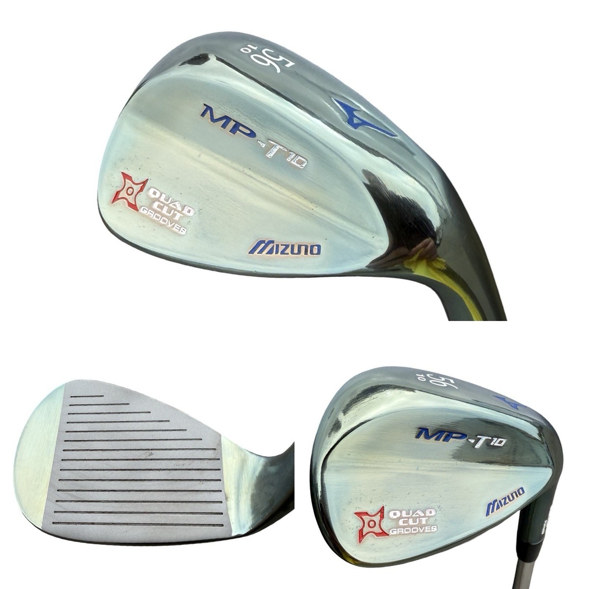 Mizuno MP T10 BLUE EMERALD OILCAN Wedge 56°- 10 Stiff Shaft! SW  display picture 1