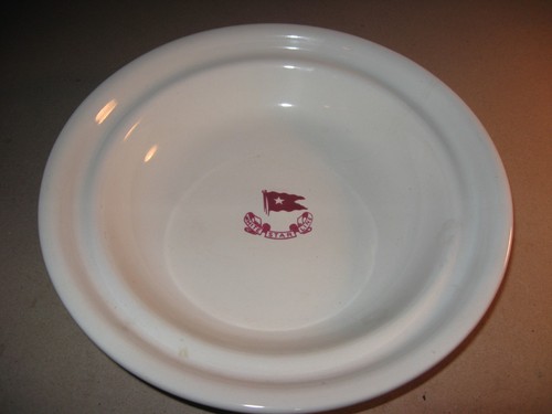 White Star Line Titanic Exhibition Souvenir Soup Bowl Authentic Reproduction