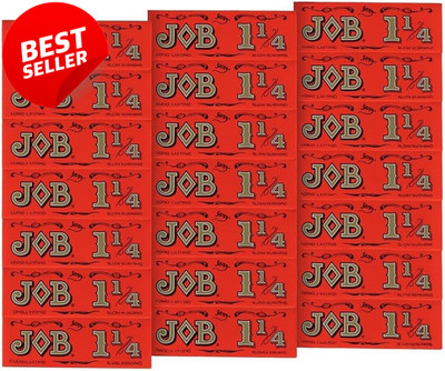 JOB Orange 1 1/4 Rolling Papers 24 Pack Slow Burning Tobacco Papers - US