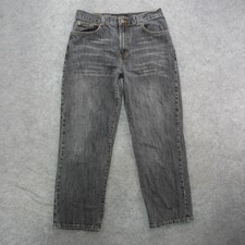 Calvin Klein Jeans Jeans Mens 34 Charcoal Gray Black Washed Straight Leg Denim