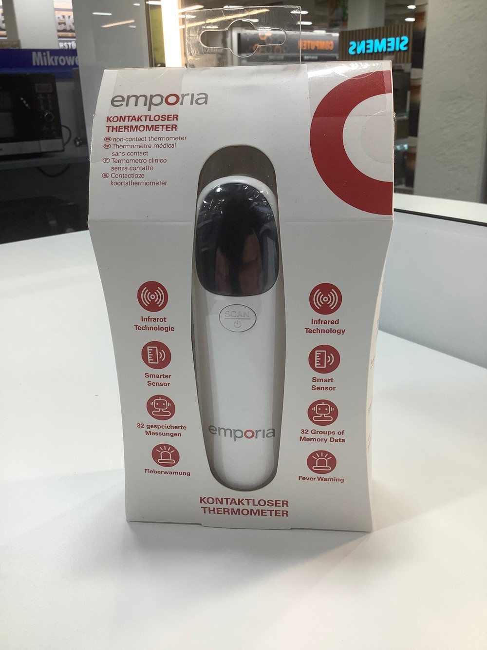 EMP-ИНФРАКРАСНЫЙ термометр Infrarot-Stirnthermometer - Wie neu 1#18751463