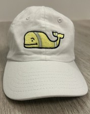 Vineyard Vines Youth Cap White Yellow Whale Adjustable Hat