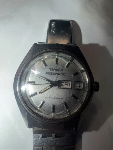 Vintage Timex Automatic Men's Watch Stainless Steel