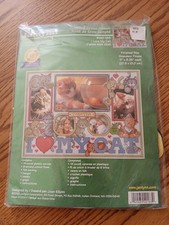 JANLYNN Counted Cross Stitch Kit  I Love My Cat 140-183 Sealed Cats