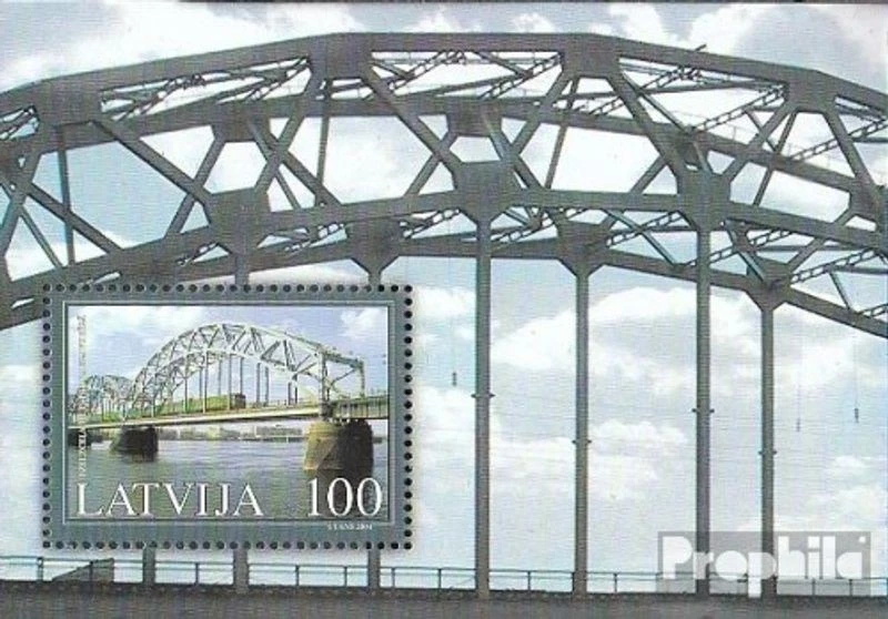 Letonia Bloque 18 (completa edición) nuevo con goma original 2004 puentes - Imagen 1 de 1