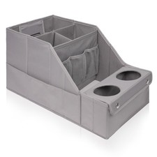 Car Seat Organizer with 11 Storage Compartments  2 Cup Holders for Kids