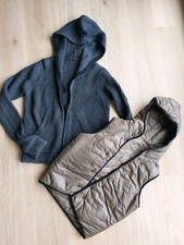 Sansibar Sylt 3 in 1 Strickjacke weste Jacke XS 46 100% Wolle neu 