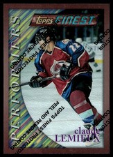 1996-97 Topps Finest Refractor W/Coating Claude Lemieux Colorado Avalanche #47