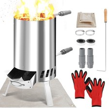 Poolheizung Feuer Schwimmbadheizung Outdoor Pool Brennholz Feuerfeste Matte