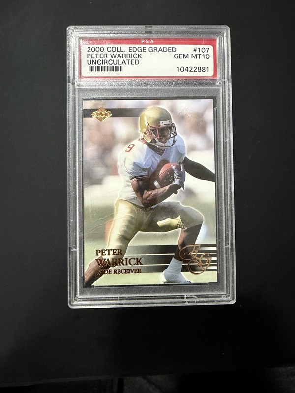 Collector's Edge 2000 Graded Peter Warrick #107 Uncirculated /5000 PSA 10 RC