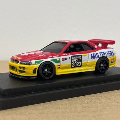 Hot Wheels Nissan Skyline GTR R34 Nismo CUSTOM MADE mit Vitrine