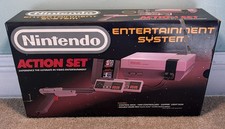 NES Nintendo Action Set Console System Box + Zapper Grigio Solo Polistirolo Vuoto