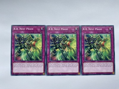  3 x DOOD-DE096 - R.B. Next Phase Common 1st Ed YuGiOh 