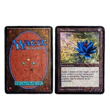 Magic: The Gathering Black Lotus Card Double-Sided Fleece Throw Blanket | 45 x