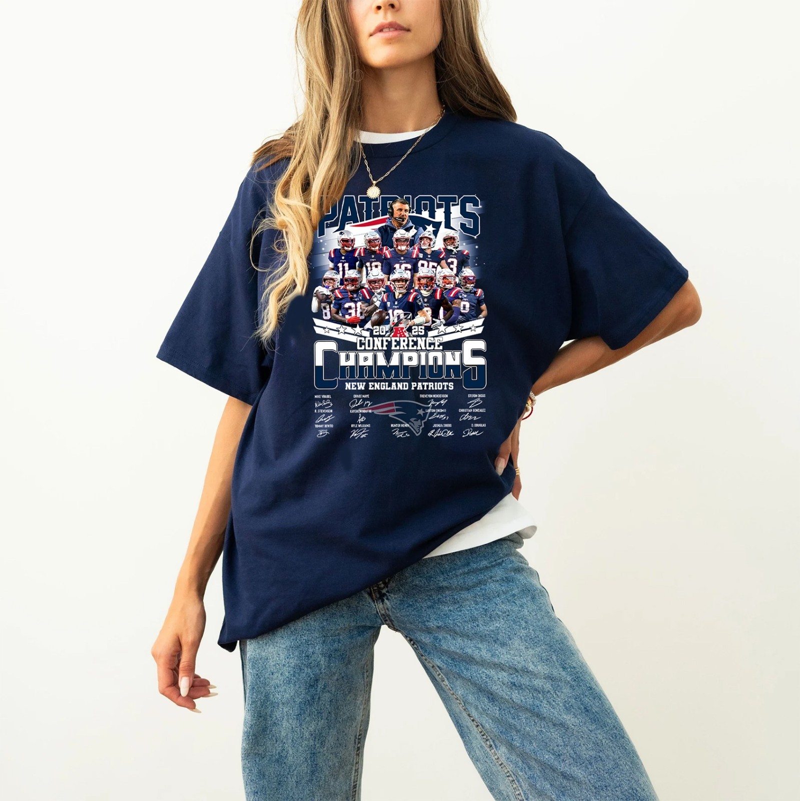 New England Patriots AFC Champions 2025 TShirt