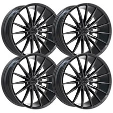 Set-4 Inovit Torque 20x10 5x112 Black Machined 38mm Wheels Rims 20 Inch