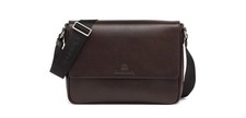CHURCH'S of England Clarendon St James brown leather messenger bag authentic