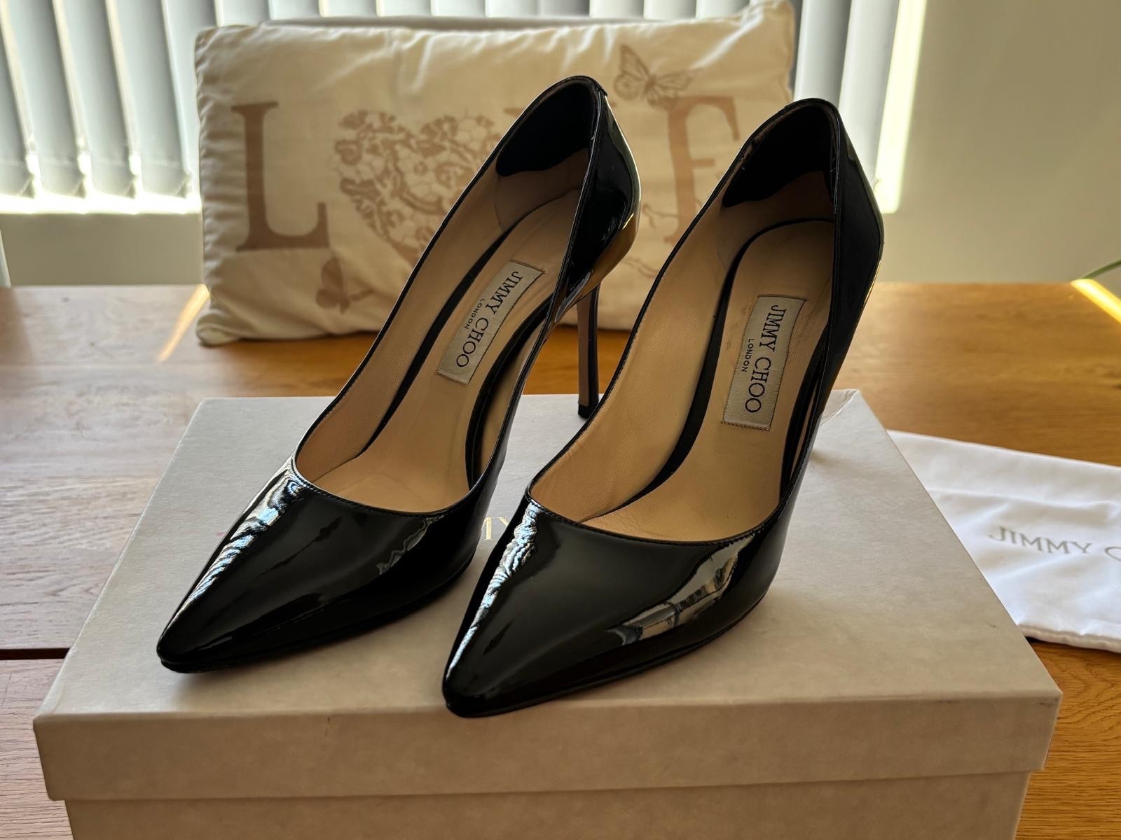 Jimmy Choo Romy Black High Heels Size UK size 6 1/2. EUR 39.5