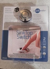 INSINKERATOR SINK TOP SWITCH STS-00SN FOOD DISPOSAL DUAL OUTLET SATIN NICKEL-NEW