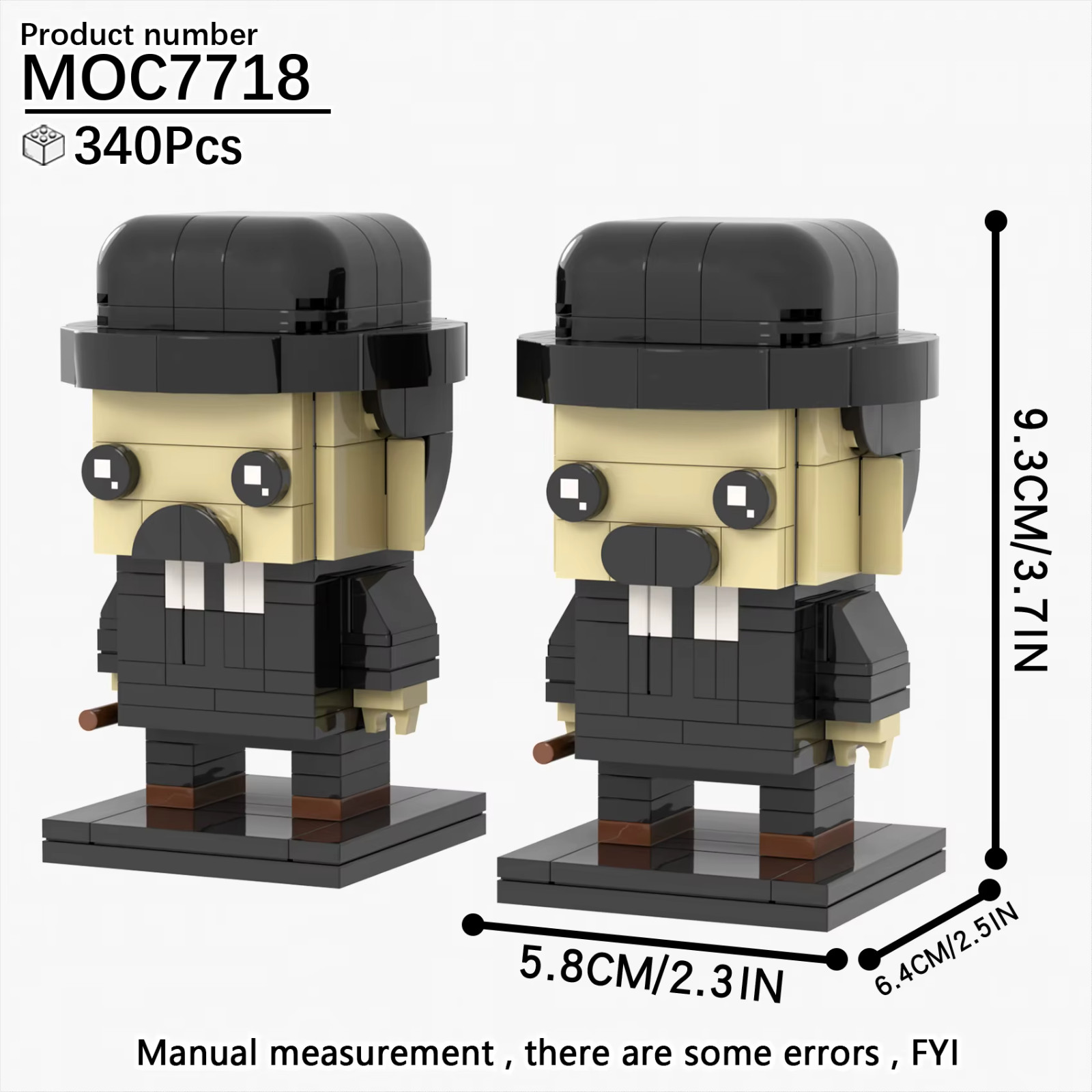 Brickheadz Dupond et Dupont jeu de construction 340 pièces maquette détective