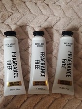 NEW 3 BATH BODY WORKS FRAGRANCE FREE HAND CREAM LOTION SHEA BUTTER 1 FL OZ