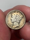 1920-D Silver Mercury Dime, Colorful Album Toning — photo 7