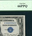 (2 DIGIT - 6 IN A ROW) $1 1935 (00000041) Silver Certificate ((PCGS - 66PPQ))