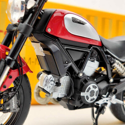 TSM Ducati Scrambler Icon 803CC 2015 Rosso TSMMC004 Red Motorcycle Diecast 1/12 - Picture 7 of 12