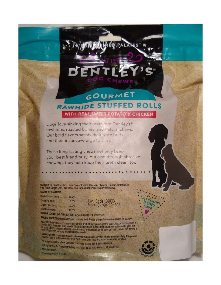 Dentley's dog chews rawhide rolls cheap