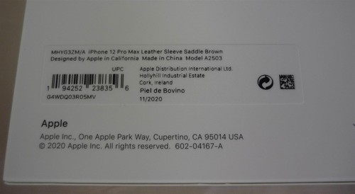 Véritable Apple IPHONE 12 Pro Max Cuir Étui Avec Magsafe - Selle Marron - Photo 8 sur 8