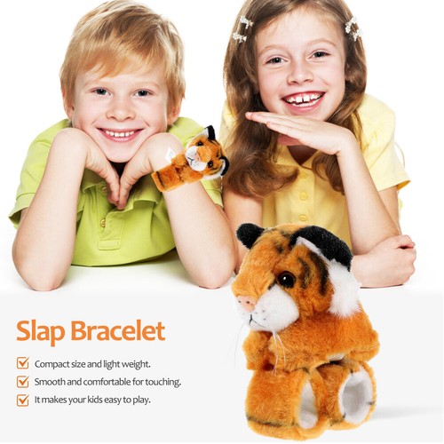 2PCS Slap Bracelet Animal Slap Band Stuffed Animals Slap Bracelet Party Favors - Picture 3 of 12