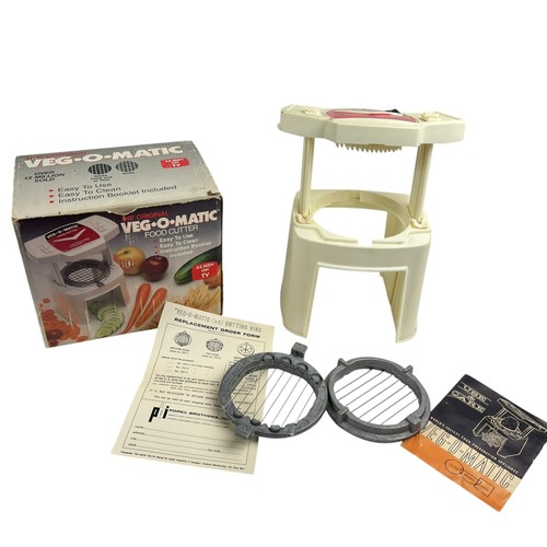 Vintage Veg-O-Matic K-Tel Food Preparer Vegetable Chopper Cutter Original Box
