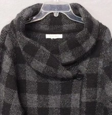 Ellen Tracy Buffalo Plaid Sweater Wool Womens...