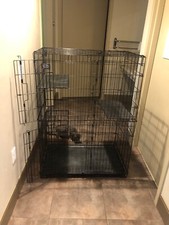 Portable Pet Play Pen Cat Large Collapsible Kitty Animal Safe Enclosure Cage Rol