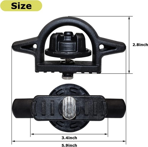 4PCS Cargo Truck Bed Tie Down Cleats For 2005-2019 2020 Toyota Tacoma Black - Bild 2 von 8