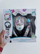 Squishmallows Headset And Wireless Mouse With Mouse pad Set