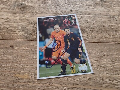 XAVIER XAVI HERNANDEZ SIGNED PHOTO APPROX 10X15 AUTOGRAPH (3590) + COA