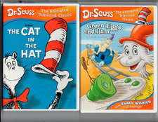 Dr. Seuss The Cat in the Hat and Green Eggs and Ham DVDs New/Sealed