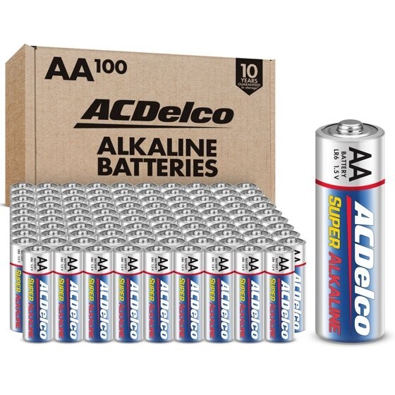 100 AA Batteries - Long-Lasting 1.5V Power, Eco-Friendly, AC060-image