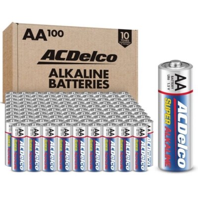 100 AA Batteries - Long-Lasting 1.5V Power, Eco-Friendly, AC060