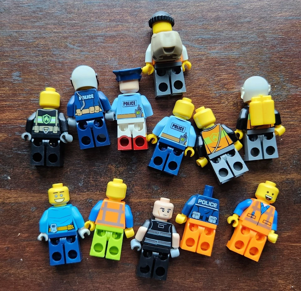 LEGO Minifigura Lote de 12 - Ciudad - Policías Policía Ladrones Bad Guys Etc Foto 3 de 4